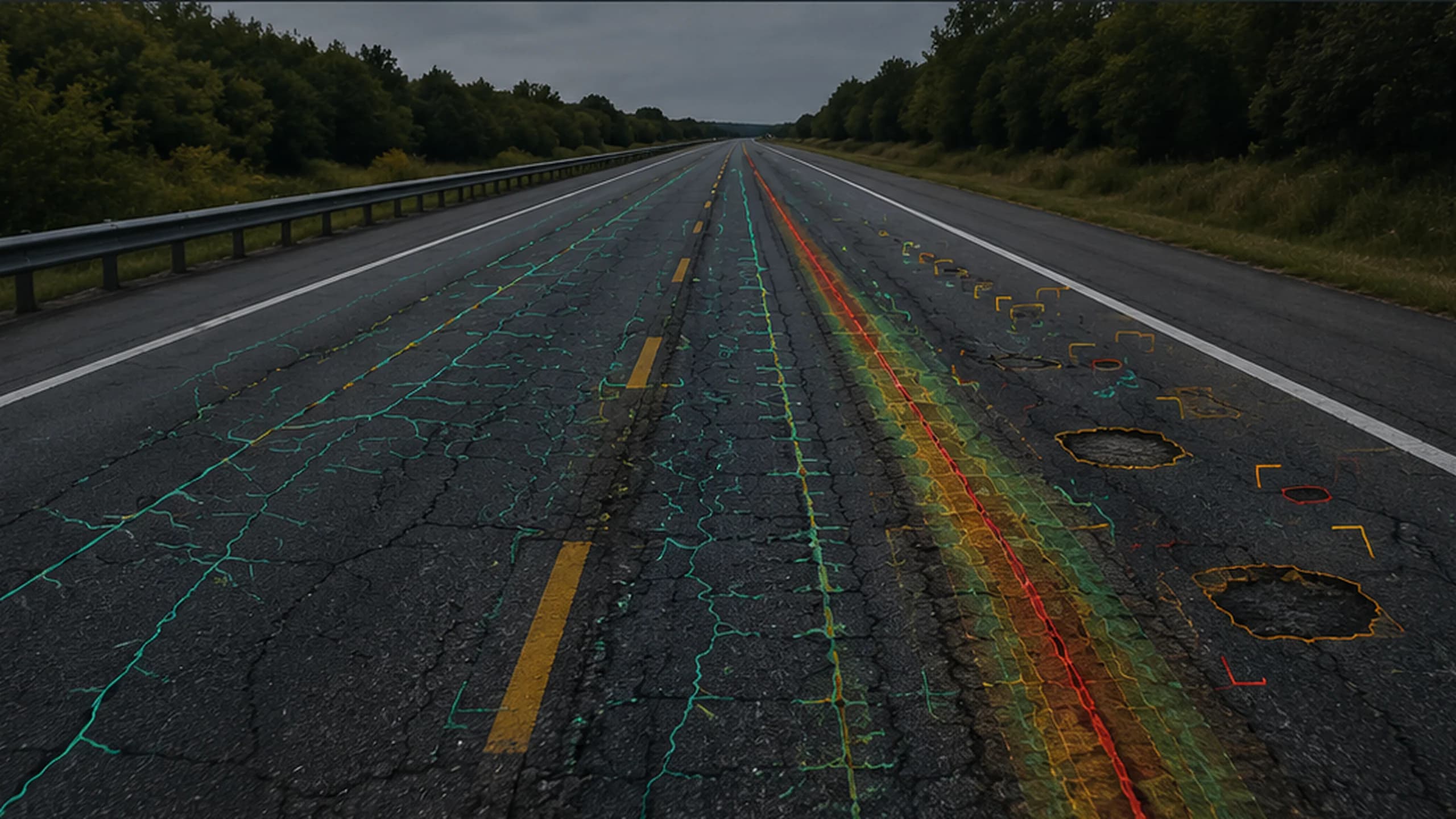 Insight pavement evidence review and AI annotation visual